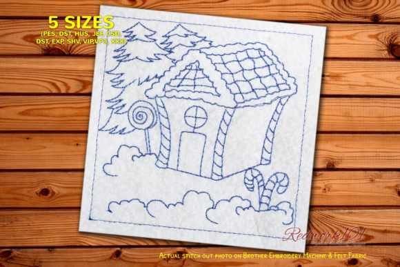 A Cozy Christmas House Embroidery Design Review