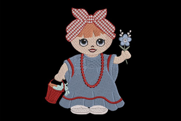 A Designer's Review of Girl with Headscarf, Cute Embroidery