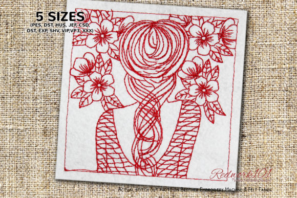A Designer's Review of the Girl in Flower Frame Bluework Design