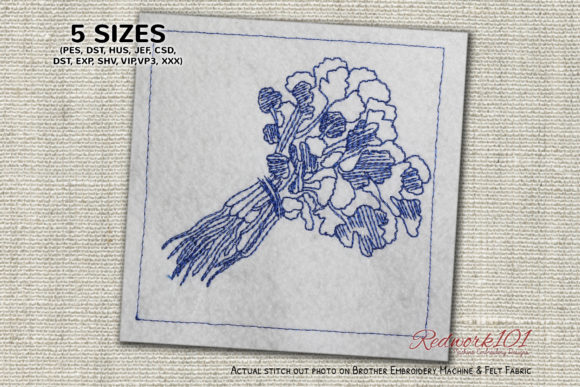 A Fresh Coriander Leaf Design for Your Embroidery Projects