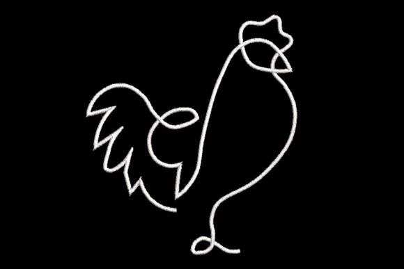 A Minimalist Rooster Design for Seasonal Crafting Success