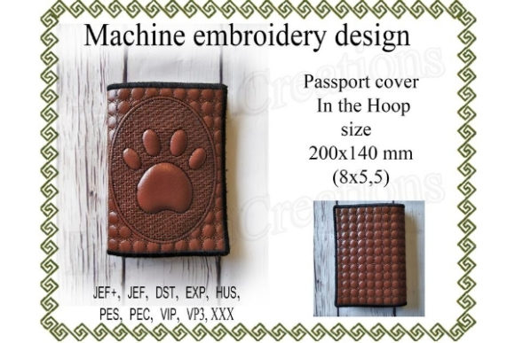 A Paw Print Passport Cover for Seasonal Crafting