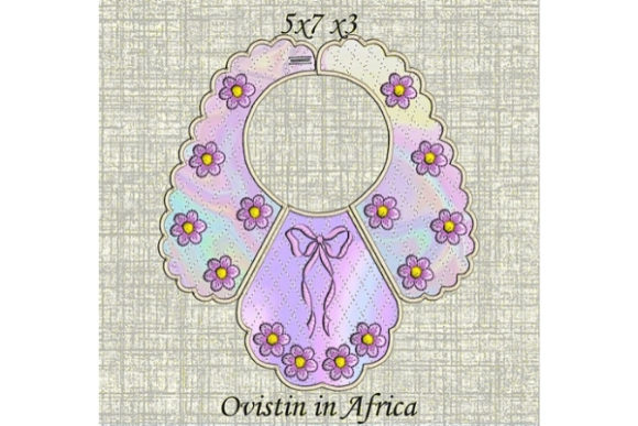 A Professional's Take on the Cute Bow Baby Bib Embroidery Design