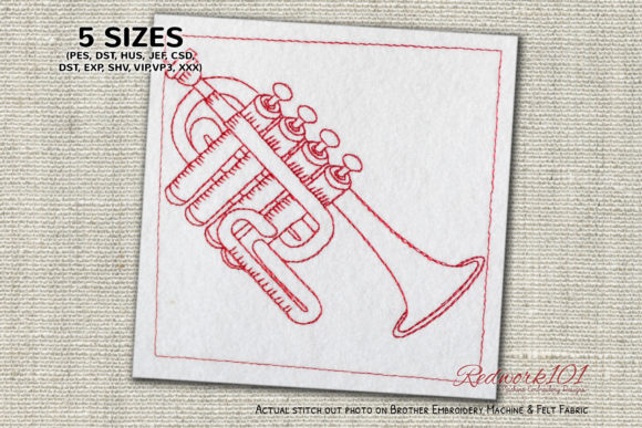 A Review of the Piccolo Trumpet Embroidery Design for Personalized Gifts