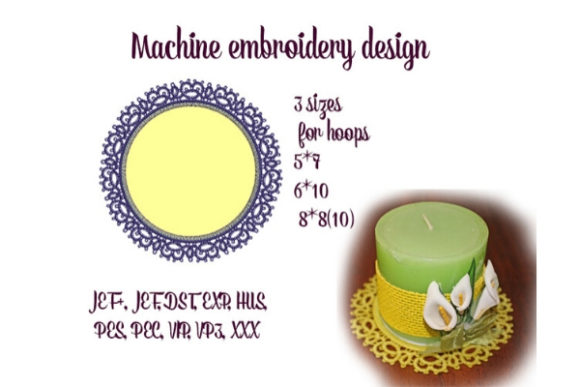 A Seller's Look at the Round Tatting Lace Doily Embroidery Design