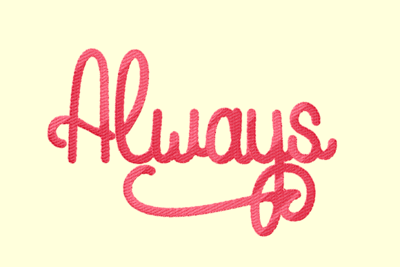 Always Lettering Embroidery Design Review