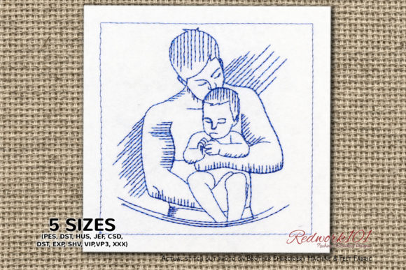 Boy and Father Embroidery: A Designer's Review