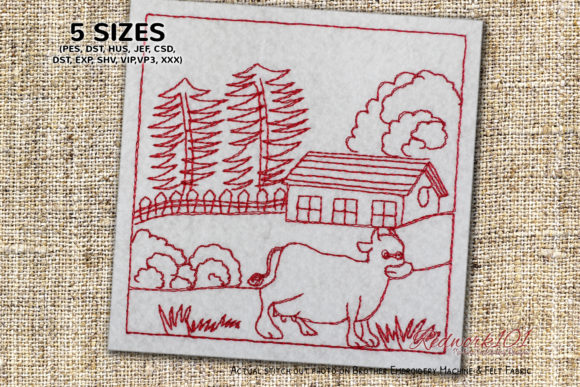 Cow in Village: A Seasonal Embroidery Design Review