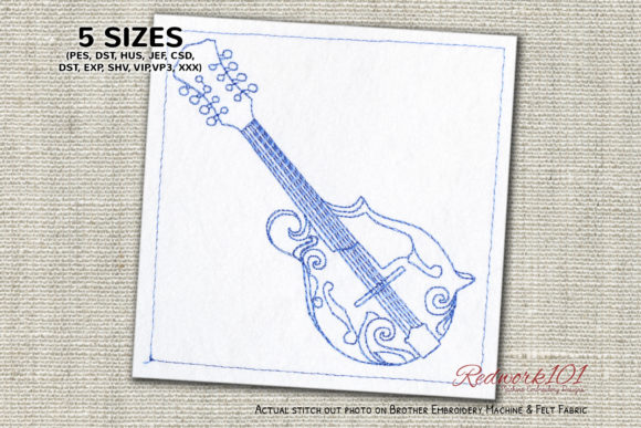 F-Style Mandolin Bluework Embroidery Design Review