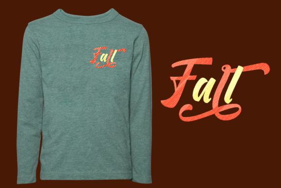 Fall Embroidery Design Review: A Vintage Elegant Asset for Branded Merch