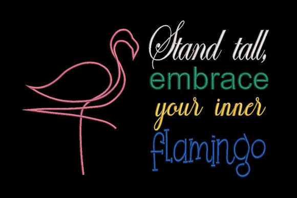 Flamingo and Quote Colorful: A Designer's Appraisal