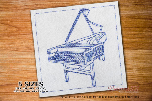 Harpsichord Bluework: A Elegant Embroidery Design Review