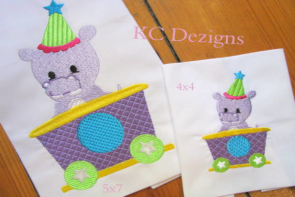 Hippo Sitting in Train: A Boutique Apparel Embroidery Review