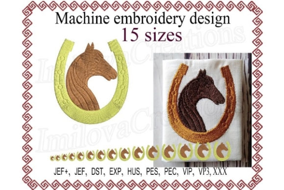 Horse with a Horseshoe Silhouette Embroidery Review
