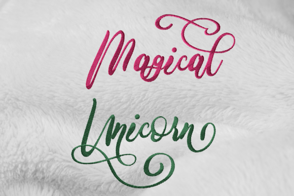 Magical Unicorn Lettering: A Professional Embroidery Design Review